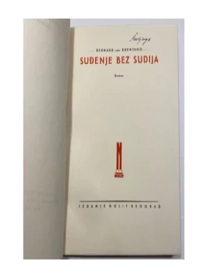 Bernard von Brentano: Suđenje bez sudija