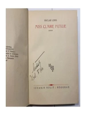 Sinclair Lewis: Miss Claire putuje