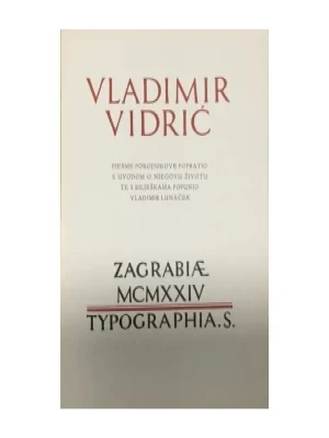 Vladimir Vidrić: Pjesme