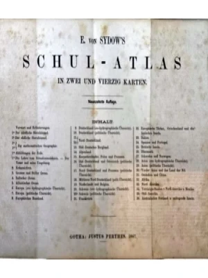 E. von Sydow's: Schul-Atlas in zwei und vierzig Karten.