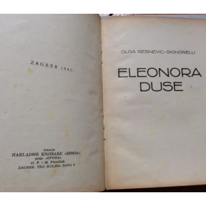 OLGA RESNEVIC SIGNORELLI, ELEONORA DUSE, 1945. ZAGREB
