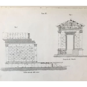DELL ANTICO PALAZZO DI DIOCLEZIANO IN SPALATO  ILLUSTRAZIONE CON DODICI TAVOLE TRATTE DALL ORIGINALE PER SERVIRE DI GUIDA 