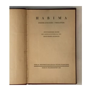 HABIMA, HEBRAISCHES MOSKAUER THEATER, ALBUM SA POTPISIMA GLUMACA