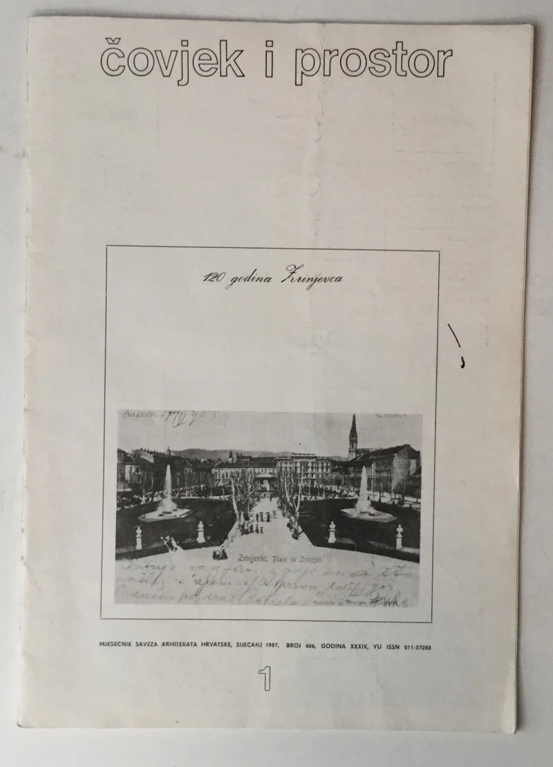 ČOVJEK I PROSTOR, ČASOPIS BROJ 1, GODINA 1987