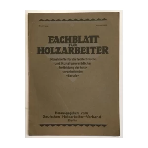 FACHBLATT FUR HOLZARBEITER, JULI. 1926