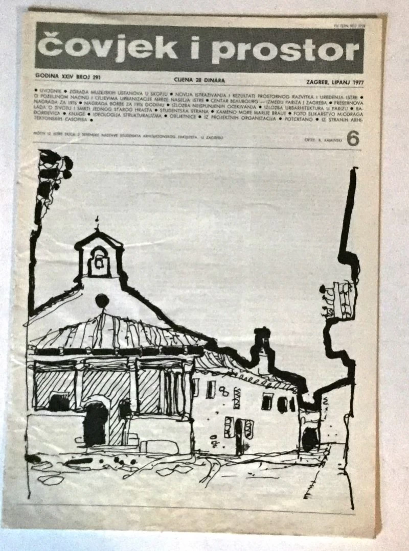 ČOVJEK I PROSTOR BROJ. 291- 1977. ARHITEKTURA