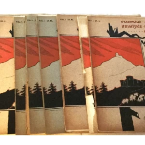 EMILIJ LASZOWSKI : HRVATSKE POVJESTNE GRADJEVINE : KOMPLET U 10 SVEZAKA : 1902. GODINA