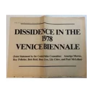 DISSIDENCE IN THE 1978 VENICE BIENNALE 