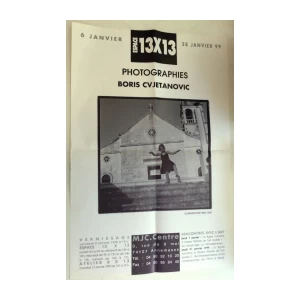 BORIS CVJETANOVIĆ : ESPACE 13 X 13 : PLAKAT KATALOG IZLOŽBE 1999. : 