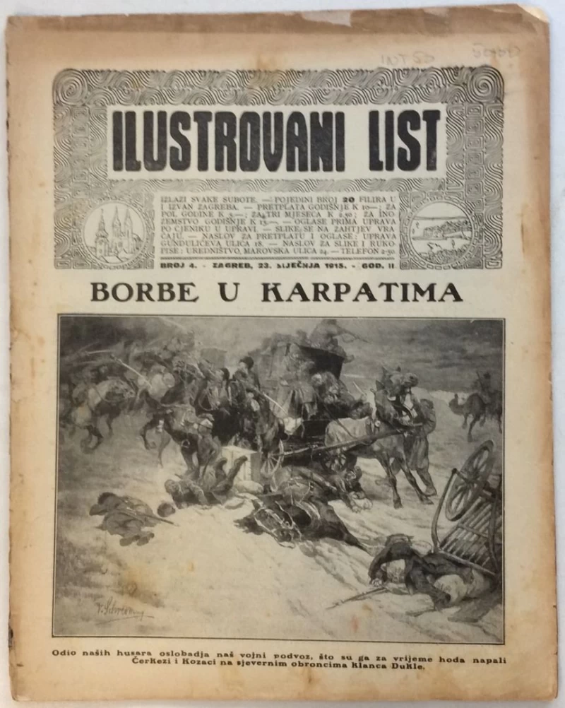ILUSTROVANI LIST,ČASOPIS : BROJ 4,1915.-GOD.II.