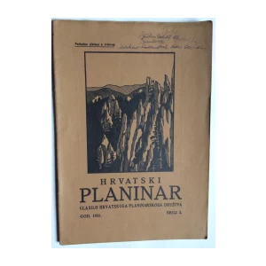 HRVATSKI PLANINAR, ČASOPIS,  1931.,  BROJ 3