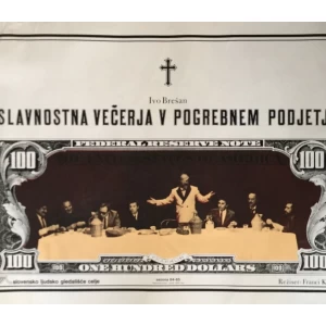 KRIŽAJ , IVO BREŠAN : SLAVNOSTNA VEČERJA V POGREBNEM  PODETJU ,SLOVENSKO LJUDSKO GLEDALIŠČE , CELJE , AUTOR DOMJAN 1984.