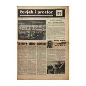ČOVJEK I PROSTOR , ARHITEKTURA , KIPARSTVO , SLIKARSTVO I PRIMIJENJENA UMJETNOST , ČASOPIS BROJ 83. GODINA 1959.