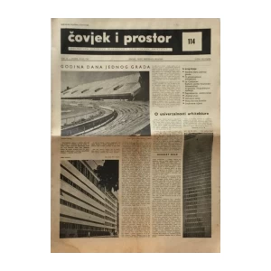 ČOVJEK I PROSTOR , ARHITEKTURA , KIPARSTVO , SLIKARSTVO I PRIMIJENJENA UMJETNOST , ČASOPIS BROJ 114. GODINA 1962.