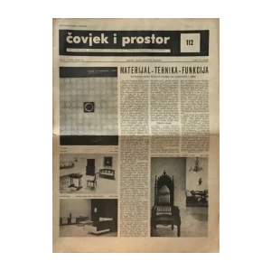 ČOVJEK I PROSTOR , ARHITEKTURA , KIPARSTVO , SLIKARSTVO I PRIMIJENJENA UMJETNOST , ČASOPIS BROJ 112. GODINA 1962.