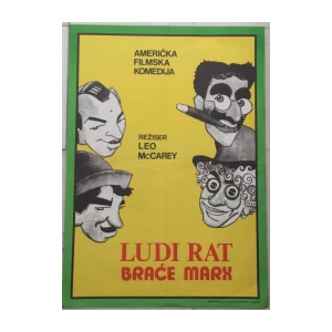 LUDI RAT BRAĆE MARX , FILMSKI PLAKAT