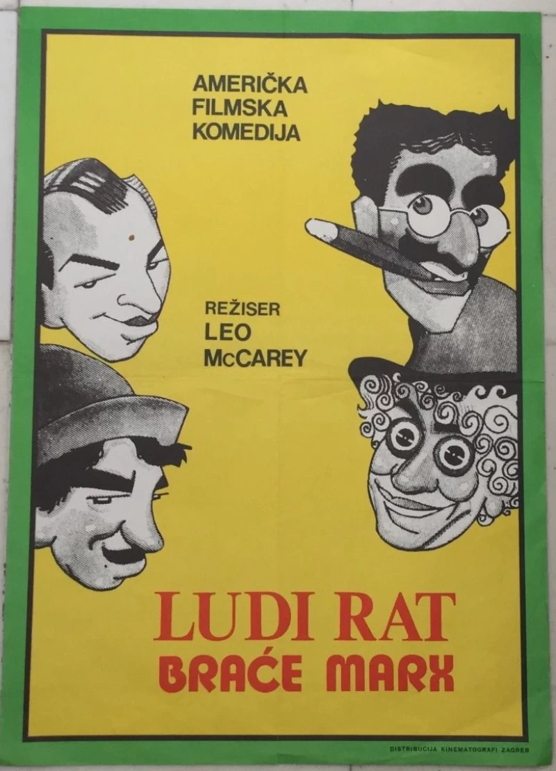 LUDI RAT BRAĆE MARX , FILMSKI PLAKAT