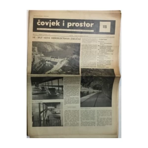 ČOVJEK I PROSTOR ARHITEKTURA , ČASOPIS BROJ 115 IZ 1962.