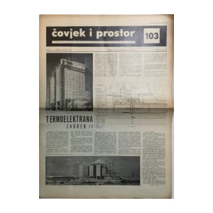 ČOVJEK I PROSTOR ,ČASOPIS ARHITEKTURA , BROJ 103 IZ 1960.