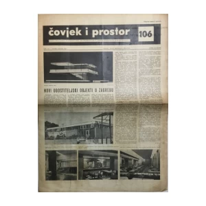 ČOVJEK I PROSTOR , ARHITEKTURA , ČASOPIS BROJ 106 IZ 1961.