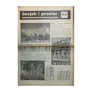 ČOVJEK I PROSTOR , ARHITEKTURA , ČASOPIS BROJ 88/89 IZ 1959.