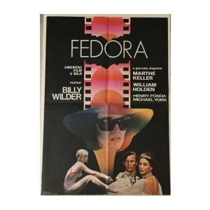 FEDORA : BILLY WILDER : MARTHE KELLER : WILLIAM HOLDEN : HENRY FONDA : FILMSKI PLAKAT
