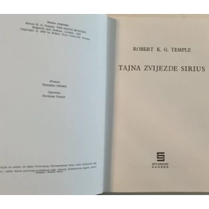 ROBERT K.G. TEMPLE : TAJNA ZVIJEZDE SIRIUS