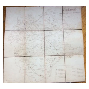 ZEMLJOVID ŽUPANIJE BJELOVARSKO - KRIŽEVAČKE 