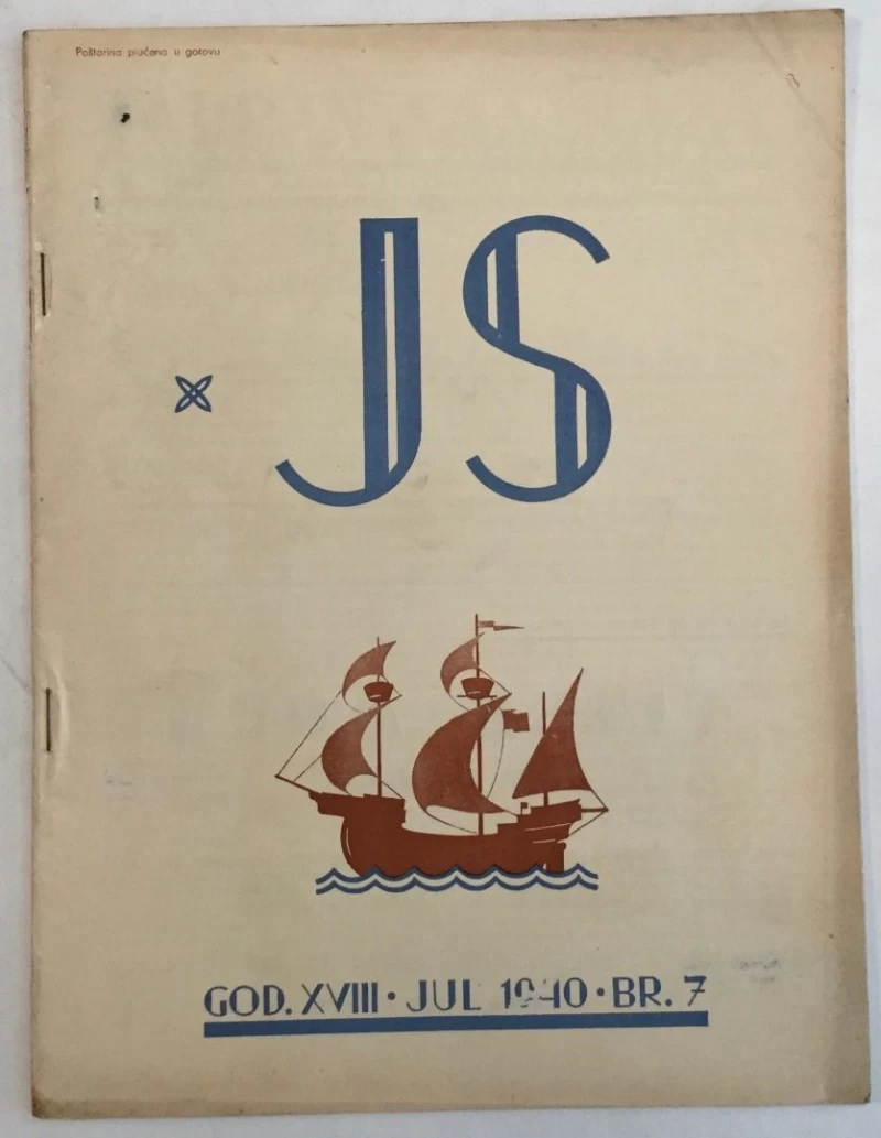 JADRANSKA STRAŽA-GLASNIK UDRUŽENJA JADRANSKA STRAŽA BROJ 7 IZ 1940.