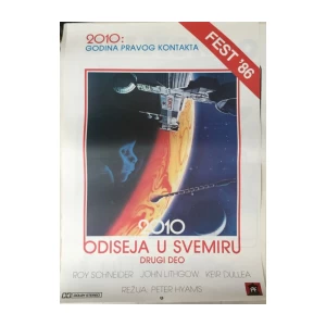 PETER HYAMS : 2010 ODISEJA U SVEMIRU , DRUGI DIO , FILMSKI PLAKAT , ROY SCHNEIDER