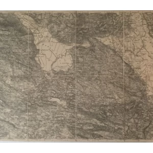 ZEMLJOPISNA KARTA ŽUPANJAC I ČISTA , BOSNA I HERCEGOVINA