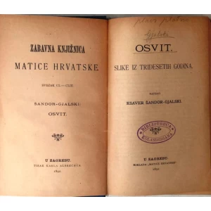 KSAVER ŠANDOR GJALSKI : OSVIT