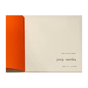 Josip Vaništa : Galerija suvremene umjetnosti : Oprema Ivan Picelj Zagreb 1965.