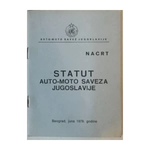STATUT AUTO-MOTO SAVEZA JUGOSLAVIJE