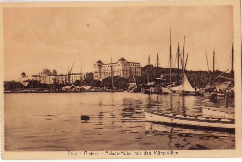 POLA PULA ISTRA HRVATSKA RIVIERA PALACE HOTEL MÜNZ VILLEN STARA RAZGLEDNICA