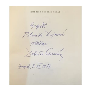 DOBRIŠA CESARIĆ : SLAP : S POSVETOM AUTORA
