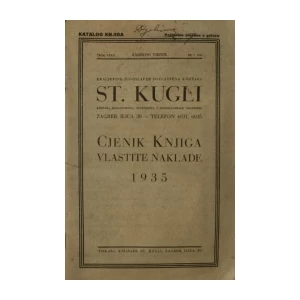 ST.KUGLI : CJENIK KNJIGA VLASTITE NAKLADE