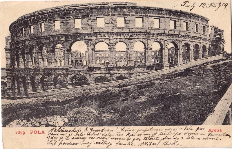 POLA PULA ISTRA HRVATSKA ARENA, Nr.1879., STARA RAZGLEDNICA 1904