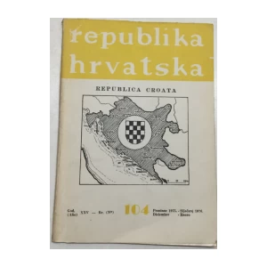 REPUBLIKA HRVATSKA / REPUBLICA CROATA, ČASOPIS, GODINA 25, BROJ 104, 1975./1976. G.