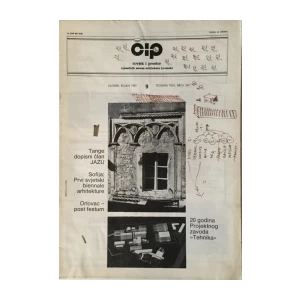 ČOVJEK I PROSTOR ARHITEKTURA 1981. BROJ  342
