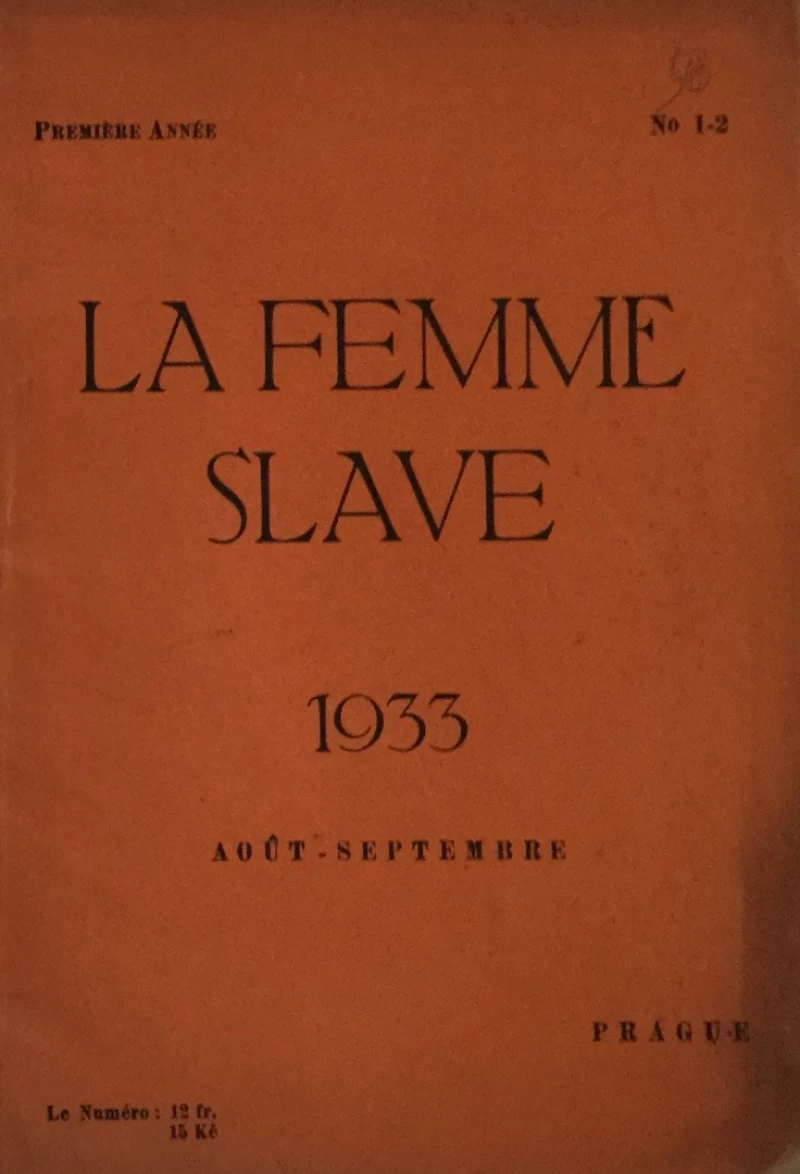 LA FEMME SLAVE 1933 AOUT - SEPTEMBRE