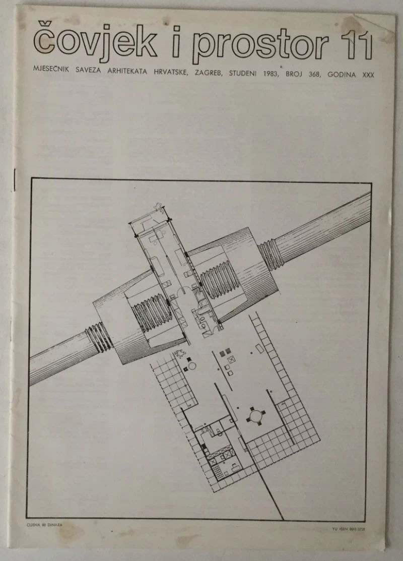 ČASOPIS ČOVJEK I PROSTOR, ARHITEKTURA, BROJ 11 GODINA 1983.