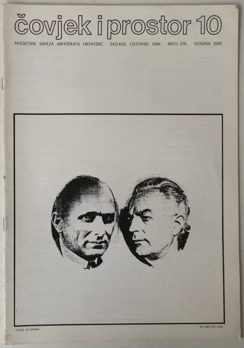 ČASOPIS ČOVJEK I PROSTOR, ARHITEKTURA, BROJ 10 GODINA 1984.