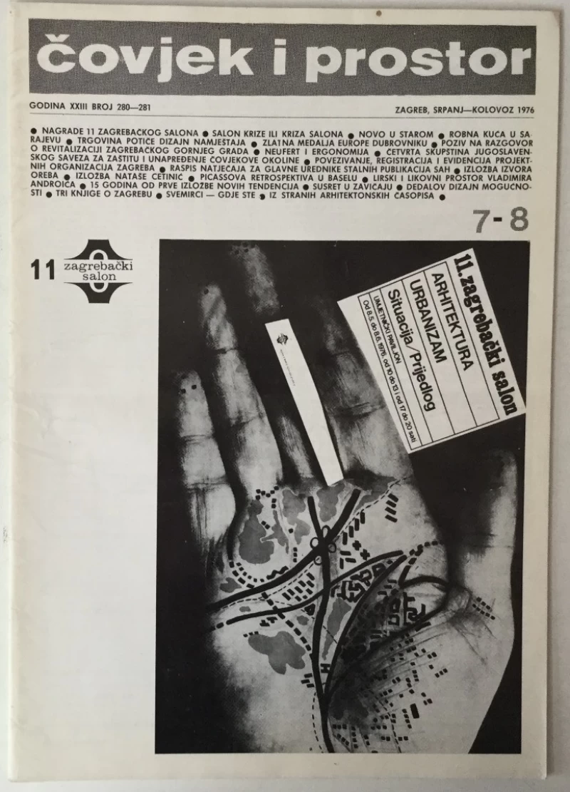 ČASOPIS ČOVJEK I PROSTOR, ARHITEKTURA, BROJ 7-8 GODINA 1976.