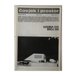 ČASOPIS ČOVJEK I PROSTOR, ARHITEKTURA, BROJ 1 GODINA 1974.