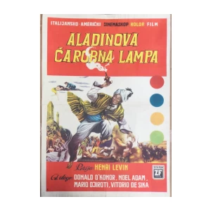 ALADINOVA ČAROBNA LAMPA STARI PLAKAT
