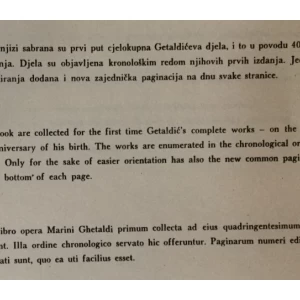 MARINI GHETALDI OPERA OMNIA (MARIN GETALDIĆ: SABRANA DJELA), UREDIO ŽARKO DADIĆ