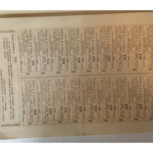 DIONICA TVORNICE ASFALTNIH PROIZVODA . ASFALTNOG I GRAĐEVNOG PODUZEĆA ASFALT-BETON IZ ZAGREBA, BROJ 199, VRIJEDNOST 10 000 DINARA, 1939. GOD.