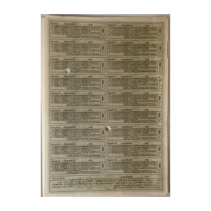 5 DIONICA BREMA, DIONIČKOG DRUŠTVA ZA NAFTNE PRERAĐEVINE, ASFALT I KEMIJSKU INDUSTRIJU IZ BEČA, AUSTRIJA, VRIJEDNOST POJEDINAČNE DIONICE 10 ŠILINGA, 1930. GOD.