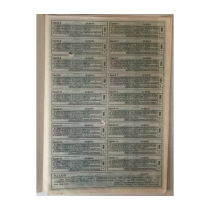 DIONICA BREMA, DIONIČKOG DRUŠTVA ZA NAFTNE PRERAĐEVINE, ASFALT I KEMIJSKU INDUSTRIJU IZ BEČA, AUSTRIJA, VRIJEDNOST 10 ŠILINGA, 1930. GOD.